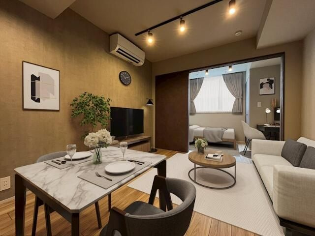 Ｃｏｅｕｒ　Ｂｌａｎｃ八幡山のバルコニー