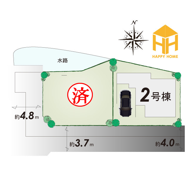 リーブルガーデン尼崎市大島1丁目新築一戸建の区画図