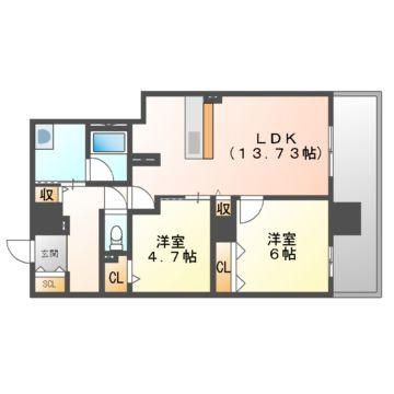 ＴＷＩＮ　ＴＯＷＥＲＳ　ＡＺＵＫＩの間取り