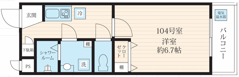 フォセット高砂の間取り