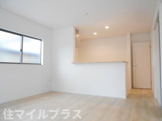 【居間・リビング】 | 会津若松市南千石町新築一戸建て3棟 | おしゃれなリビングです