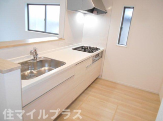 【キッチン】 | 会津若松市南千石町新築一戸建て3棟 | お料理しやすいキッチンです