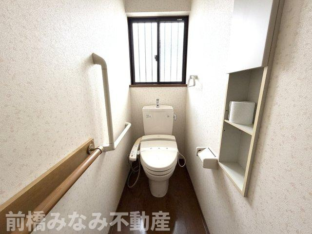 【中古平屋】前橋市昭和町　２LDK＋Sのトイレ|落ち着いたトイレです