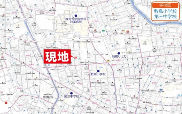 【中古戸建】前橋市昭和町　２LDK＋Sの地図