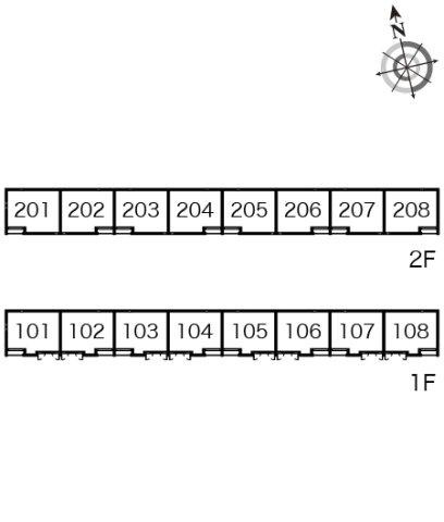 クレイノ茂木２の区画図