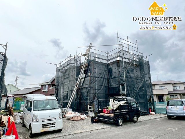 吉田町住吉／6期　新築戸建の前面道路含む現地写真|2025年2月中旬撮影