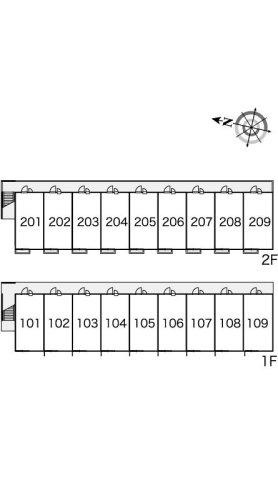 レオパレスドリーム坂出の区画図