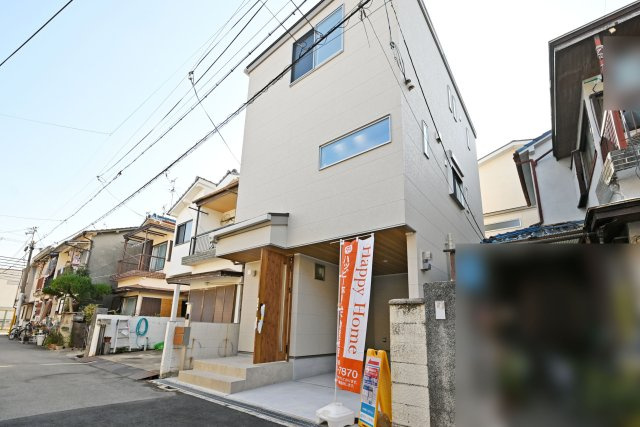 尼崎市大庄北1丁目新築戸建の外観|限定1区画完成済みですので、いつでも見学して頂けます。お気軽にお問い合わせください。