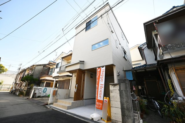 尼崎市大庄北1丁目新築一戸建ての外観|2026年1月撮影