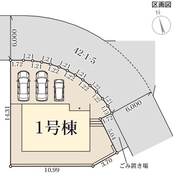 【区画図】 | リーブルガーデン西区竹の台６期 | 区画図