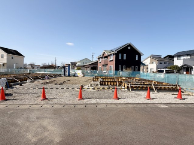 吉田町住吉／6期　新築戸建の外観|2025年2月中旬撮影