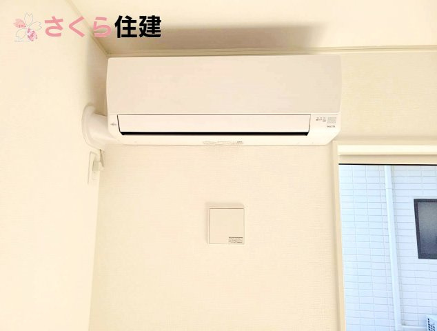 クレイドルガーデン日光市豊田　第3　1号棟の冷暖房・空調設備|リビングにはエアコンを設置済み