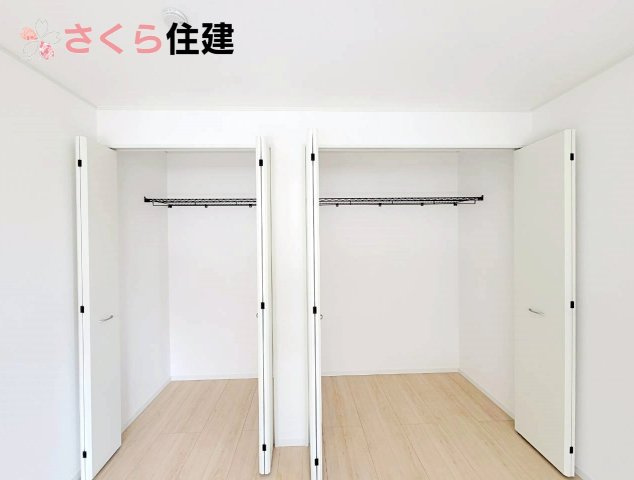 クレイドルガーデン日光市豊田　第3　1号棟の収納|各居室には充実の収納設備が揃っています