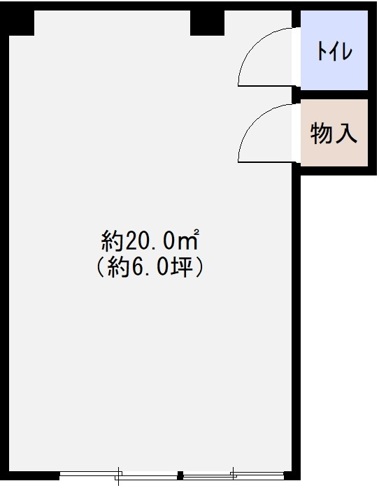 大阪市西成区山王３丁目の店舗一部の間取り