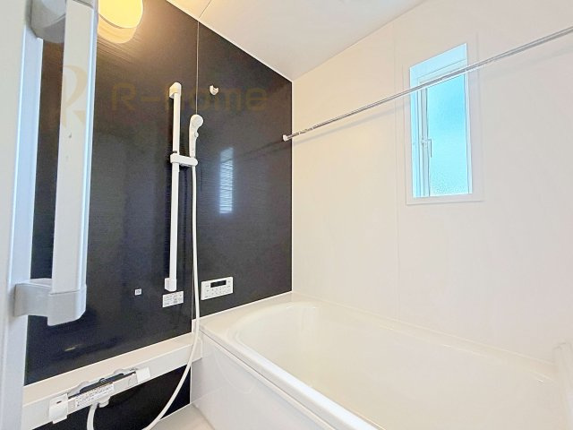龍ケ崎市川余郷第1　新築戸建て　1号棟の浴室|1日の疲れをゆったり癒せる1坪タイプ♪浴室乾燥暖房機で快適な入浴タイムが過ごせます♪