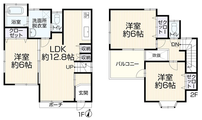 【間取り】 | 大和市福田  中古戸建   全1棟