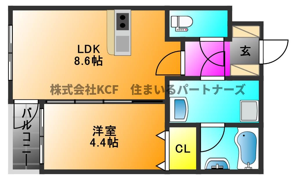 GlanZ　六ツ門の間取り