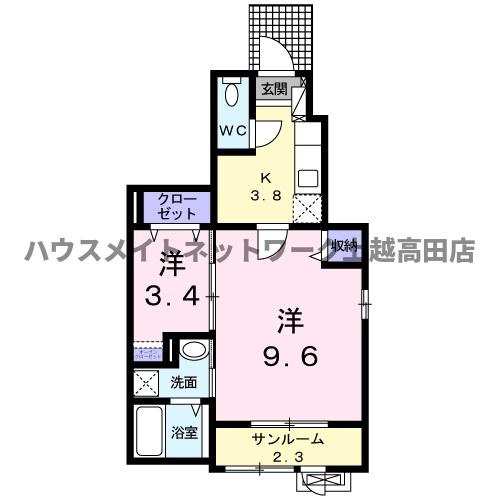 プレジールの間取り|間取図
