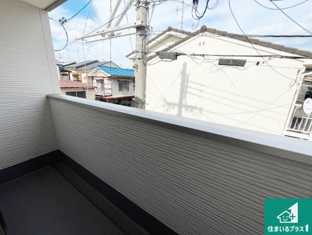★29(土)30(日)現地見学可能！★京都市伏見区向島立河原町　限定1邸のバルコニー|日当たりのよいバルコニー！お部屋が開放的に！