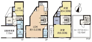 【間取り】 | 新座市野寺　全1棟　1号棟 | 新座市野寺　全1棟　1号棟