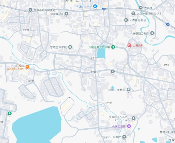 泉南郡熊取町大宮　新築一戸建ての地図