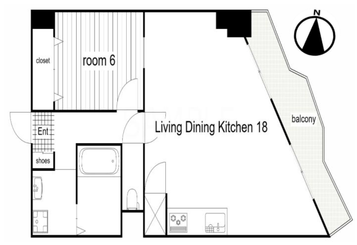 明石アーバンライフの間取り