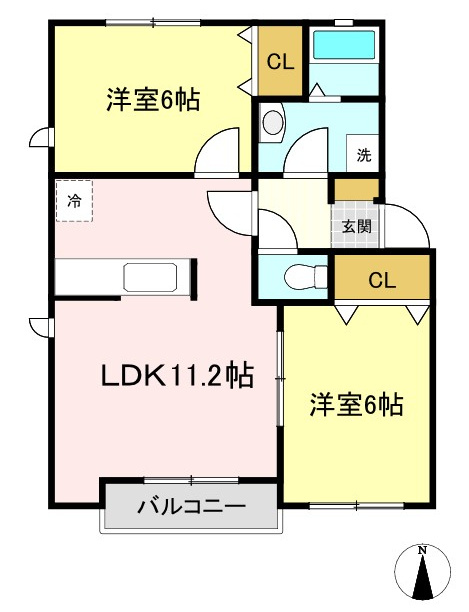ヒルズ篠山の間取り