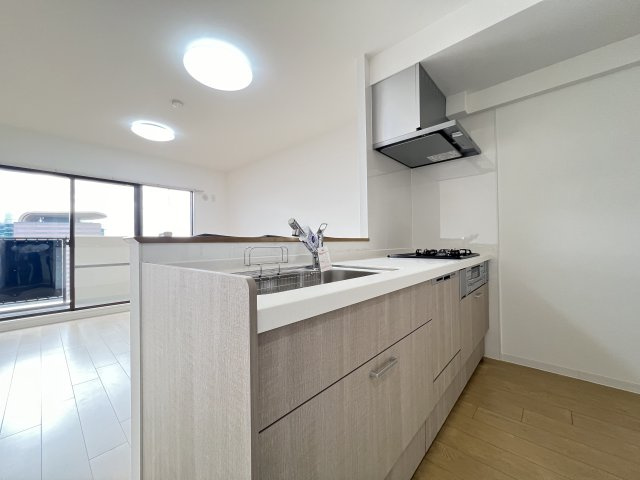 カルム八木グリーンブレスのキッチン|カウンターキッチンでお料理をお楽しみください