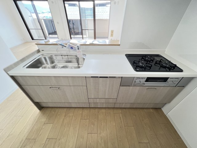 カルム八木グリーンブレスのキッチン|使いやすいシステムキッチンです