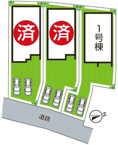 ★19(土)～23(祝)現地見学可能！★甲賀市水口町八坂　全3邸の区画図|全3区画