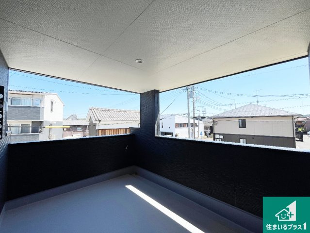 ★甲賀市水口町八坂　新築一戸建てのバルコニー|日当たりのよいバルコニー！お部屋が開放的に！