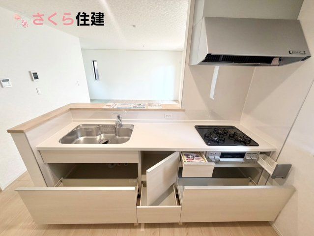 クレイドルガーデン宇都宮市宝木本町　第7　1号棟の内観：施工例|同社施工物件の写真です。省エネ仕様の給湯器です☆お風呂のお湯はりもボタン１つで自動です♪				