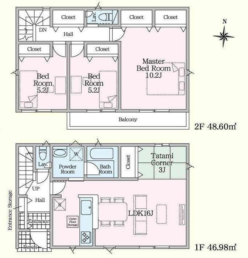 クレイドルガーデン宇都宮市宝木本町　第7　1号棟の間取り