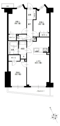 モア・クレスト上池袋の間取り|3LDK