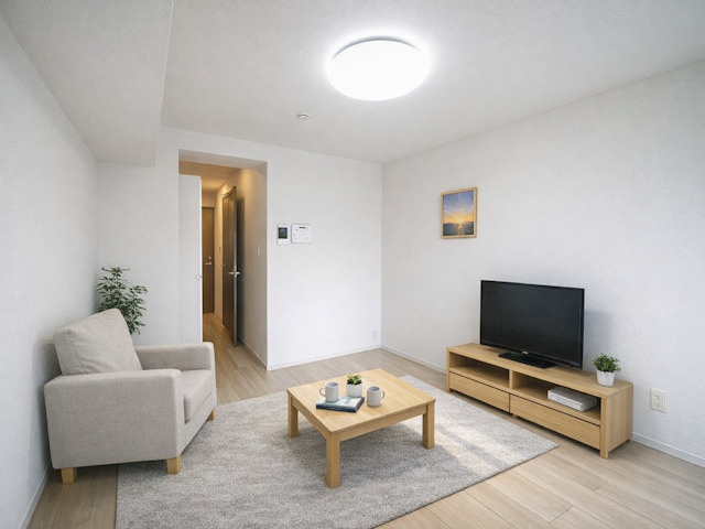 Ｋ－３．四条大路の居間・リビング|CGで家具等を配置したもので家具等は含まれません。