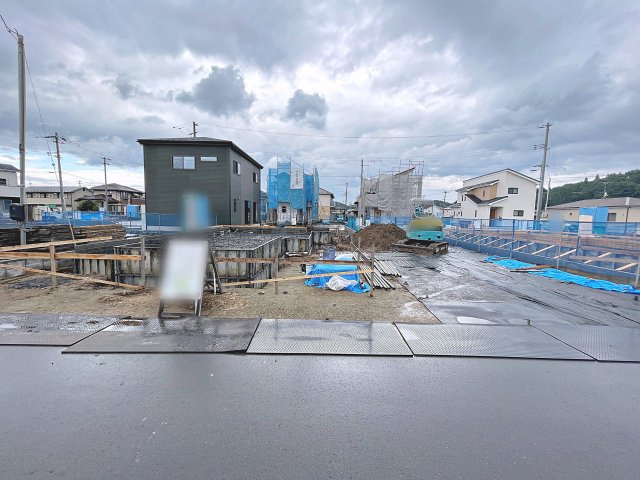 新築戸建・新築建売　西郷村小田倉字前原　小田倉小・西郷第二中の前面道路含む現地写真