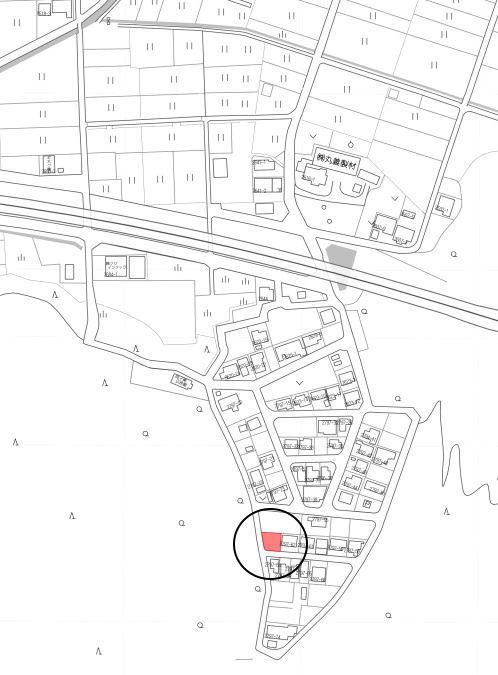 土地　東深瀬の地図