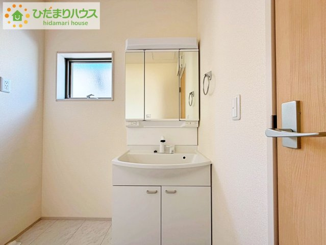 いわき市泉町滝尻第2　新築戸建　2号棟の独立洗面台|シンプルで使い勝手の良い独立洗面台！