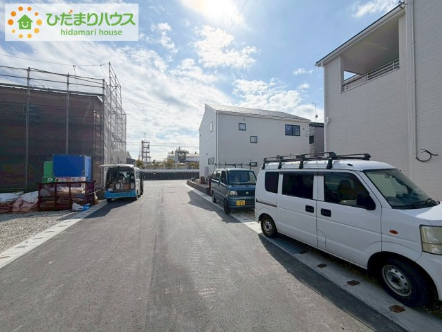いわき市泉町滝尻第2　新築戸建　2号棟の前面道路含む現地写真|平日・夜間もご案内可能(^^♪お気軽にお問い合わせくださいませ!(^^)!