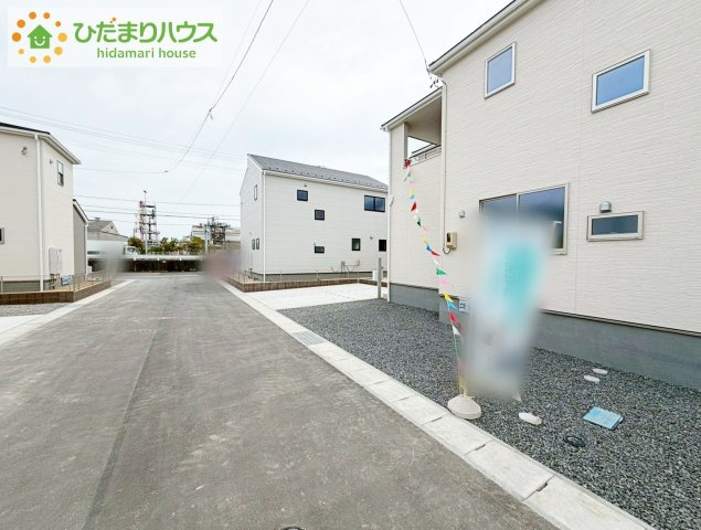 いわき市泉町滝尻第2　新築戸建　2号棟の前面道路含む現地写真|是非一度、ご家族そろってご内覧ください♪