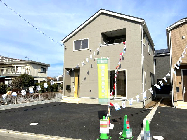 昭島市拝島町3丁目　新築戸建全3棟の外観|現地外観