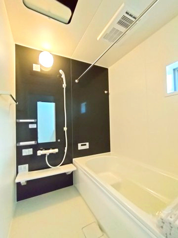 那珂市菅谷11期の浴室|浴室です。一日の疲れ、身体を癒しましょう♪