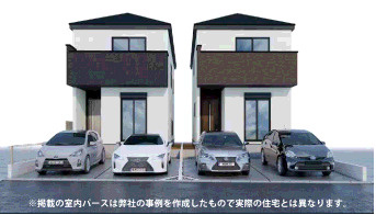 尼崎市塚口町　新築戸建の外観パース