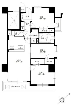 藤和シティホームズ西巣鴨の間取り|3LDK