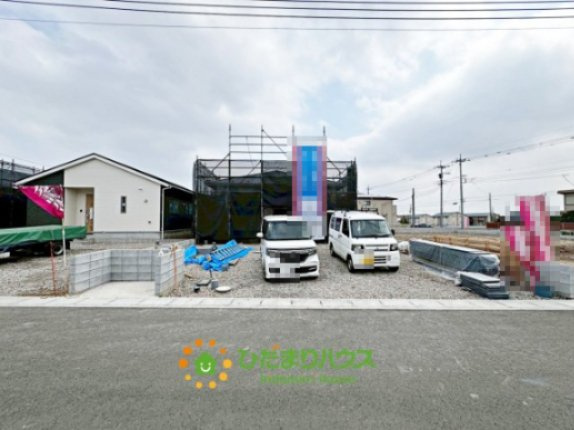 加須市馬内第3　新築一戸建て　04　クレイドルガーデンの前面道路含む現地写真|25/02/09　撮影