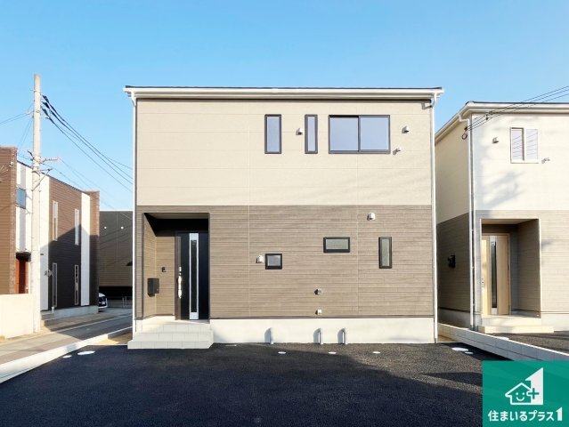 加古川市別府町新野辺　第23期　新築一戸建ての外観|お客様に長く安心して住んでいだだける事にこだわった家づくり！住んでからのアフターサービスにもしっかりと取り組んでいます！