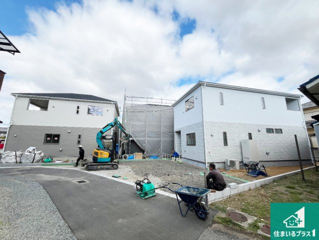 加古川市別府町新野辺　第23期　新築一戸建ての外観|現在建築中！落ち着いた街並みで新生活を始めることが出来そう！周辺の物件も併せてご紹介させて頂きます！