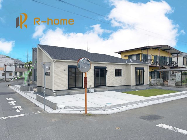 土浦市天川1丁目3期　新築戸建て　2号棟の外観|建物完成いたしました！ご予約で『平日』や『夕方』などでもご見学可能です！