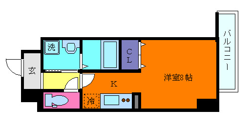 ONLYONE灘南通の間取り