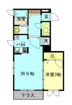 中野区鷺宮１丁目のアパートの間取り